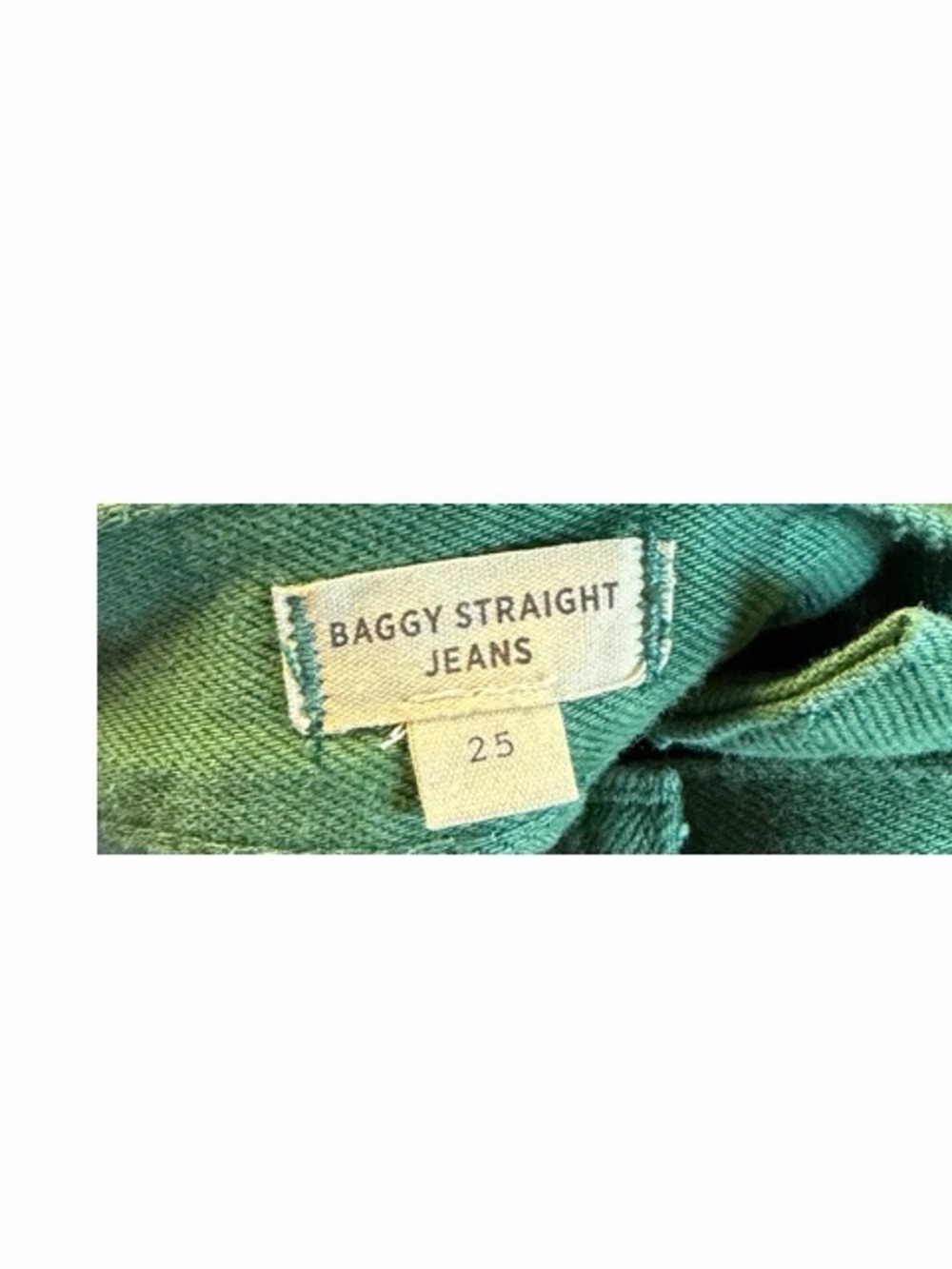 Madewell Baggy Straight Jeans Garment-Dyed Edition Hemlock Green NWT - Picture 5 of 8